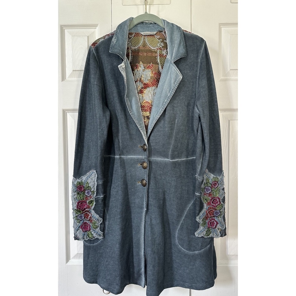 Soft Surroundings/Aratta Vintage Ash Size Large The Heart of Autumn Coat